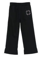 Pantaloni sportivi per bambina Givenchy Kids neri con vita elasticizzata - Rubino Kids