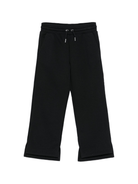 Pantaloni sportivi per bambina Givenchy Kids neri con vita elasticizzata - Rubino Kids