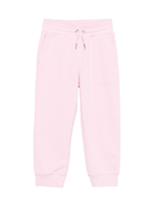 Pantaloni sportivi per bambina Givenchy Kids rosa con logo ricamato - Rubino Kids