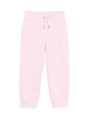 Pantaloni sportivi per bambina Givenchy Kids rosa con logo ricamato