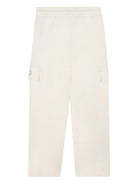 Pantaloni sportivi per bambina Michael Kors Kids bianchi con tasche cargo - Rubino Kids