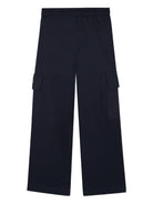 Pantaloni sportivi per bambina Michael Kors Kids blu modello cargo - Rubino Kids