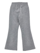 Pantaloni sportivi per bambina Monnalisa grigi con dettaglio logo - Rubino Kids