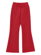 Pantaloni sportivi per bambina Monnalisa rossi con dettaglio logo - Rubino Kids