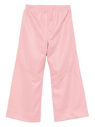 Pantaloni sportivi per bambina Palm Angels Kids rosa con applicazione - Rubino Kids
