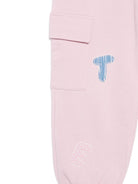 Pantaloni sportivi per bambina Stella McCartney Kids rosa con tasche cargo - Rubino Kids