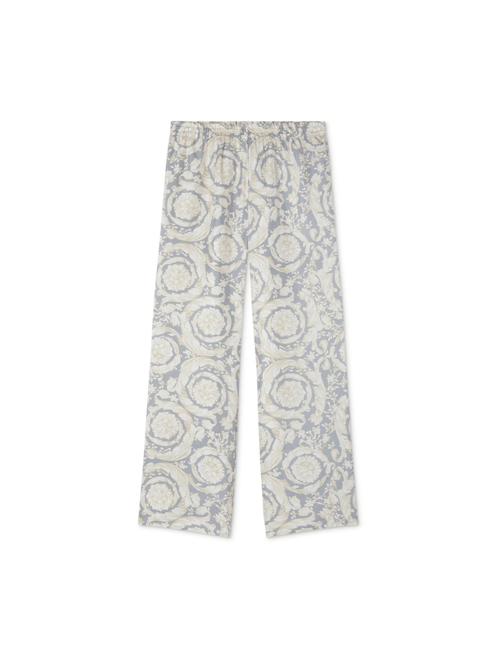 Pantaloni sportivi per bambina Versace Kids grigio con stampa Barocco - Rubino Kids