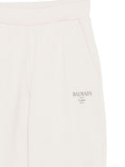 Pantaloni sportivi per bambino Balmain Kids beige con logo - Rubino Kids