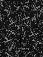 Pantaloni sportivi per bambino Balmain Kids neri con vita elasticizzata - Rubino Kids