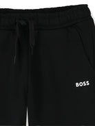 Pantaloni sportivi per bambino Boss Kids nero con coulisse - Rubino Kids