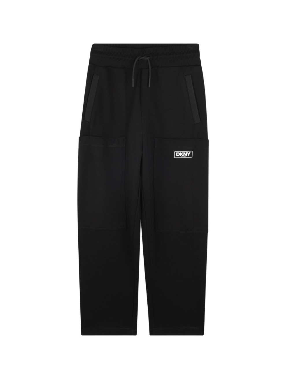 Pantaloni sportivi per bambino Dkny Kids nero con tasche - Rubino Kids