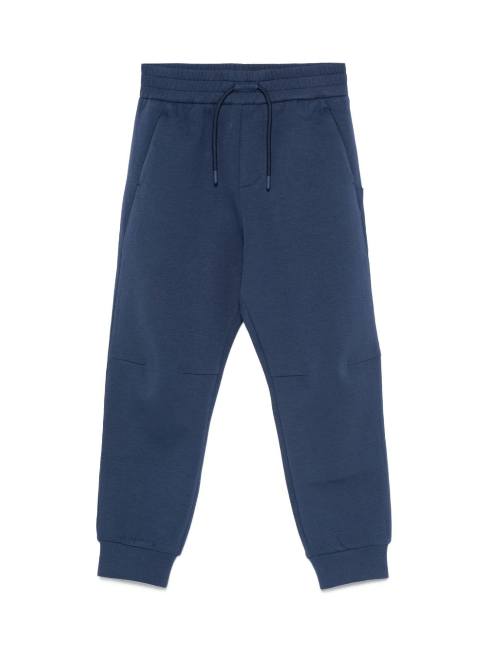Pantaloni sportivi per bambino Emporio Armani Kids blu con logo - Rubino Kids