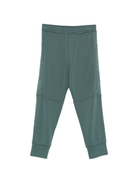 Pantaloni sportivi per bambino Emporio Armani Kids verde con logo in rilievo - Rubino Kids