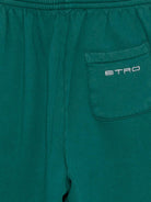 Pantaloni sportivi per bambino Etro Kids verdi in tessuto jersey - Rubino Kids