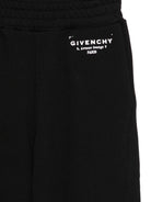 Pantaloni sportivi per bambino Givenchy Kids neri con logo sul davanti - Rubino Kids