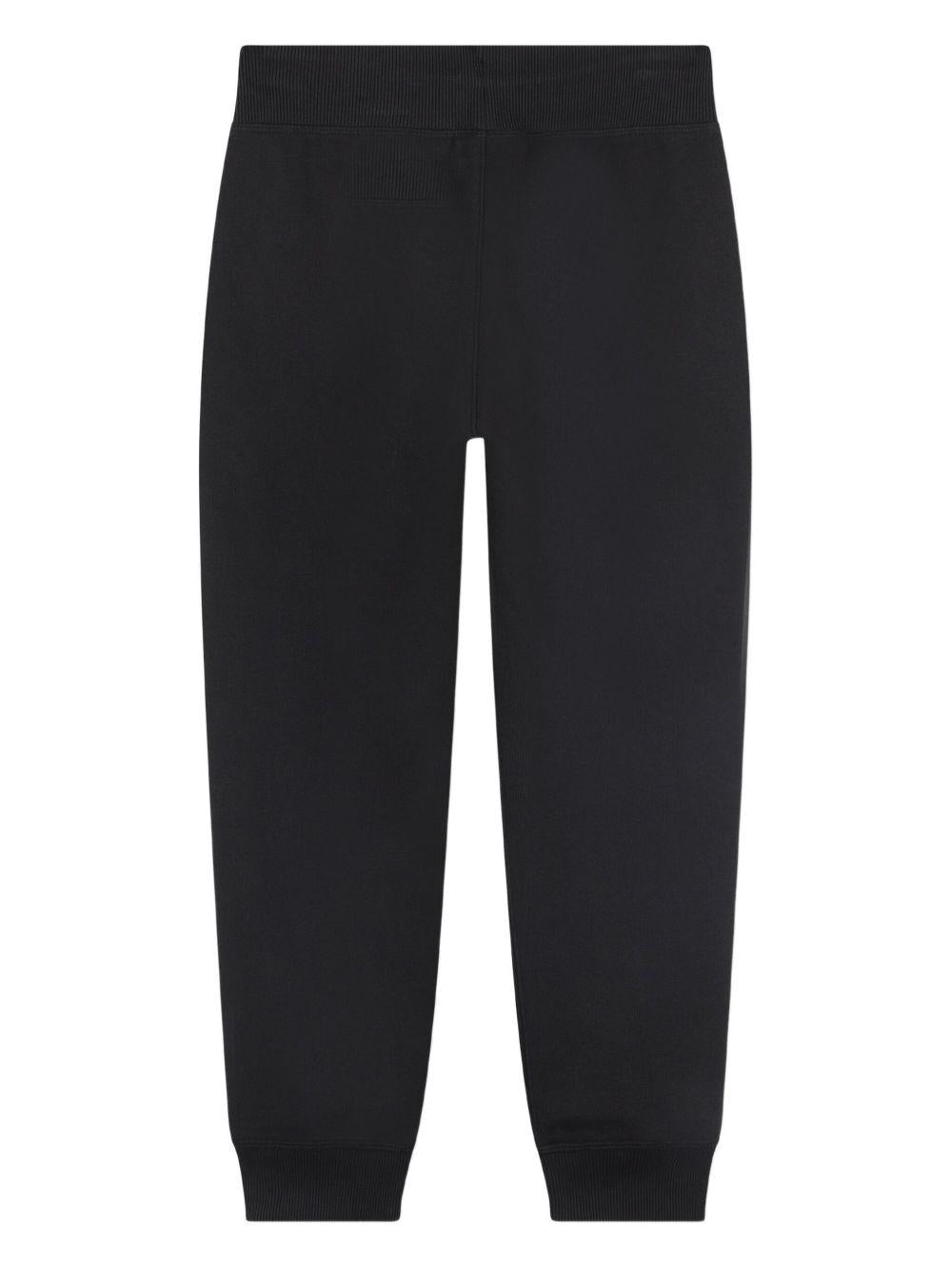 Pantaloni sportivi per bambino Hugo Kids neri con vita elasticizzata - Rubino Kids