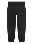Pantaloni sportivi per bambino Hugo Kids neri con vita elasticizzata - Rubino Kids
