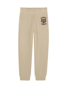 Pantaloni sportivi per bambino Kenzo Kids beige con ricamo Tiger - Rubino Kids