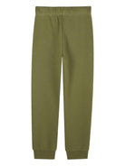 Pantaloni sportivi per bambino Kenzo Kids verdi con ricamo Tiger - Rubino Kids