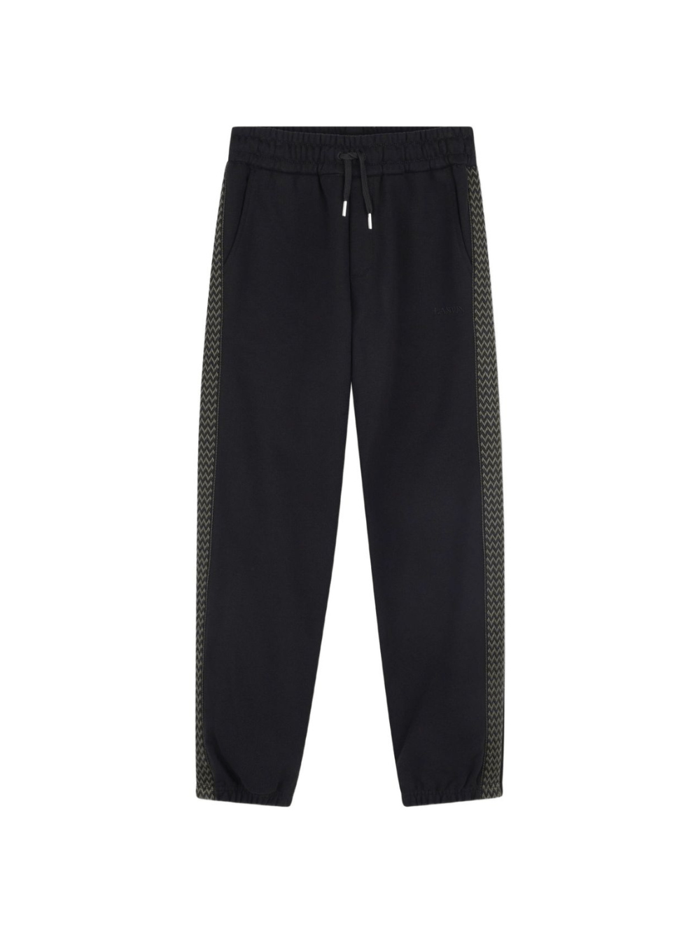 Pantaloni sportivi per bambino Lanvin Enfant nero con inserti - Rubino Kids