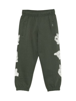 Molo green elasticated waist sweatpants for boys