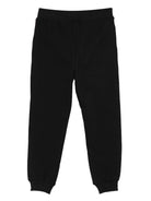 Pantaloni sportivi per bambino Moschino Kids nero con motivo a faccina sorridente - Rubino Kids