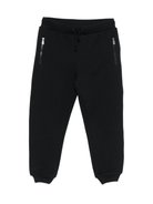 Pantaloni sportivi per bambino Moschino Kids nero con stampa Teddy Bear - Rubino Kids