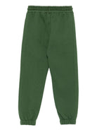 Pantaloni sportivi per bambino MSGM Kids verdi con tasche laterali - Rubino Kids