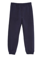 Pantaloni sportivi per bambino Palm Angels Kids blu con stampa con logo - Rubino Kids