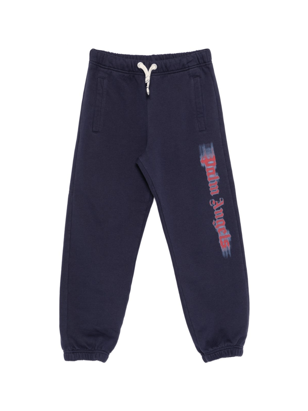 Pantaloni sportivi per bambino Palm Angels Kids blu con stampa con logo - Rubino Kids