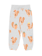 Pantaloni sportivi per bambino Stella McCartney grigi con stampa scoiattolo - Rubino Kids
