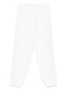 Pantaloni sportivi per bambino Stella McCartney Kids bianco con zip e decorazione sulla manica - Rubino Kids