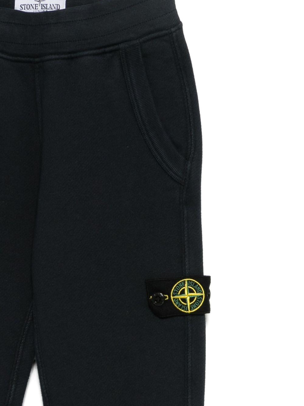 Pantaloni sportivi per bambino Stone Island Junior blu con motivo bussola - Rubino Kids