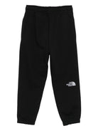 Pantaloni sportivi per bambino The North Face Kids nero con logo ricamato - Rubino Kids