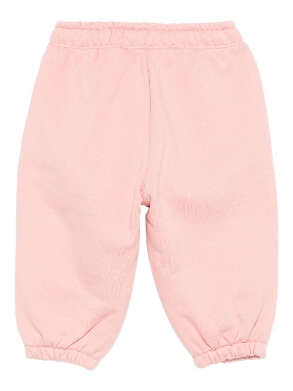 Pantaloni sportivi per neonata Konges Slojd rosa con elastico in vita - Rubino Kids