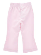 Pantaloni sportivi per neonata Monnalisa rosa a gamba ampia - Rubino Kids