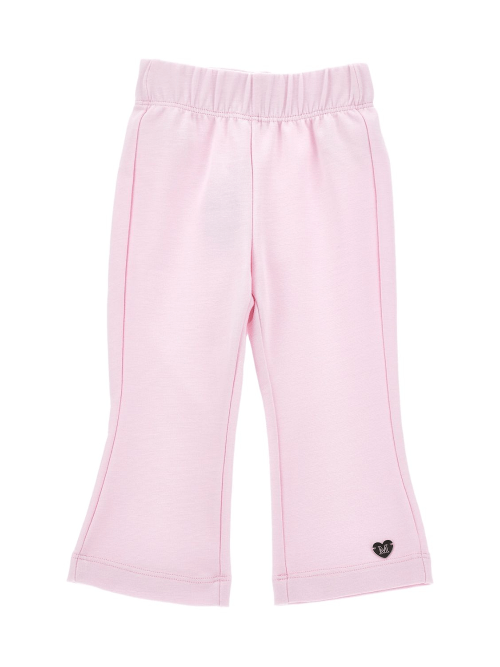 Pantaloni sportivi per neonata Monnalisa rosa a gamba ampia - Rubino Kids