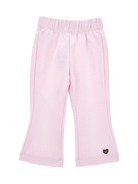 Pantaloni sportivi per neonata Monnalisa rosa a gamba ampia - Rubino Kids
