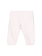 Pantaloni sportivi per neonata Palm Angels Kids rosa con vita elasticizzata - Rubino Kids