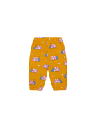 Pantaloni sportivi per neonata Stella McCartney Kids arancione con stampa coccinelle all - over - Rubino Kids