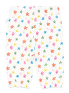 Pantaloni sportivi per neonata Stella McCartney Kids bianco con stelle all - over - Rubino Kids