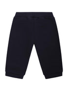 Pantaloni sportivi per neonato Balmain Kids blu con logo sul davanti - Rubino Kids
