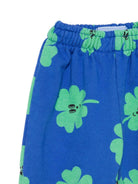Pantaloni sportivi per neonato Bobo Choses blu con stampa trifoglio - Rubino Kids