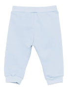 Pantaloni sportivi per neonato Fendi Kids azzurro con logo - Rubino Kids