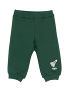 Pantaloni sportivi per neonato Fendi Kids verdi con ricamo volano - Rubino Kids