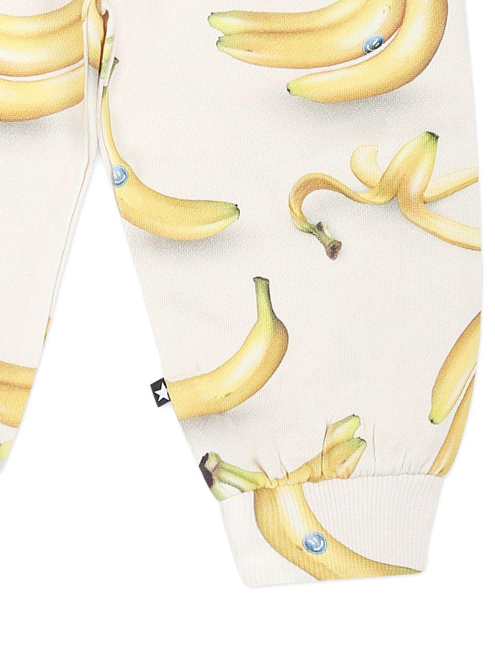 Pantaloni sportivi per neonato Molo bianco con stampa grafica all - over - Rubino Kids