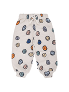 Pantaloni sportivi per neonato Molo grigi con stampa smiley all - over e orli a coste - Rubino Kids