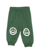 Pantaloni sportivi per neonato Molo verdi con faccina sorridente - Rubino Kids