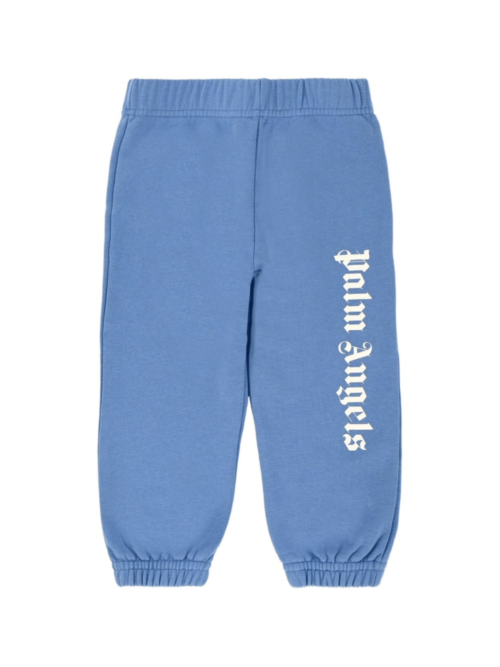 Pantaloni sportivo per bambino Palm Angels Kids azzurri con stampa logo - Rubino Kids
