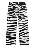 Pantaloni zebrati per bambina Marc Jacobs Kids animalier con stampa zebrata all - over - Rubino Kids